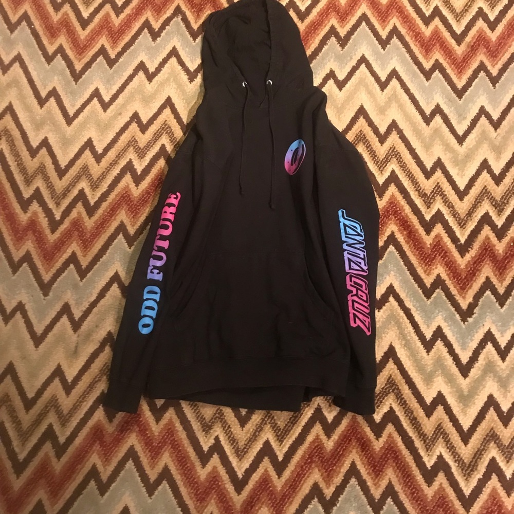 Black Santa Cruz and Odd Future Hoodie